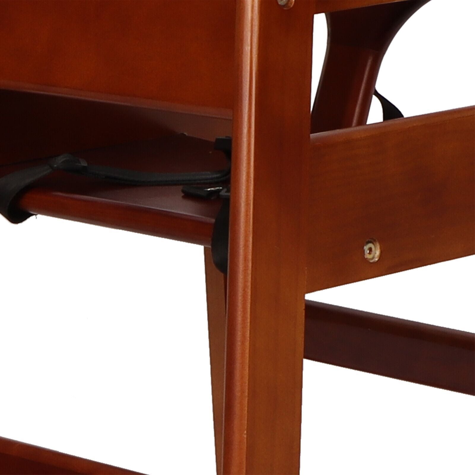 Wooden Double Solid Wood Feeding Baby Chair - Walnut Finish