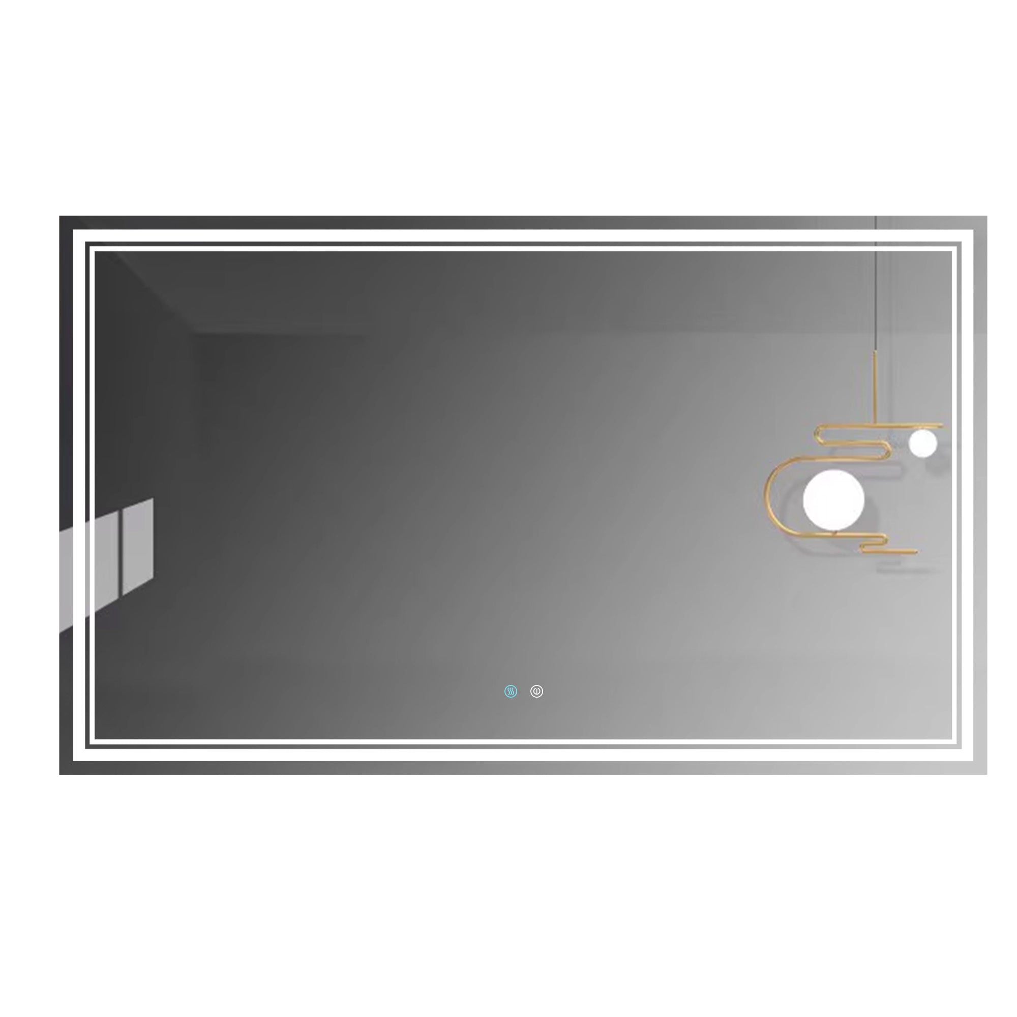 60x36 LED Mirror for Bathroom Adjustable 3 Color, Dimmable Vanity Mirror with Lights, Anti-Fog, Touch Control Wall Mounted Bathroom Mirror - Vertical