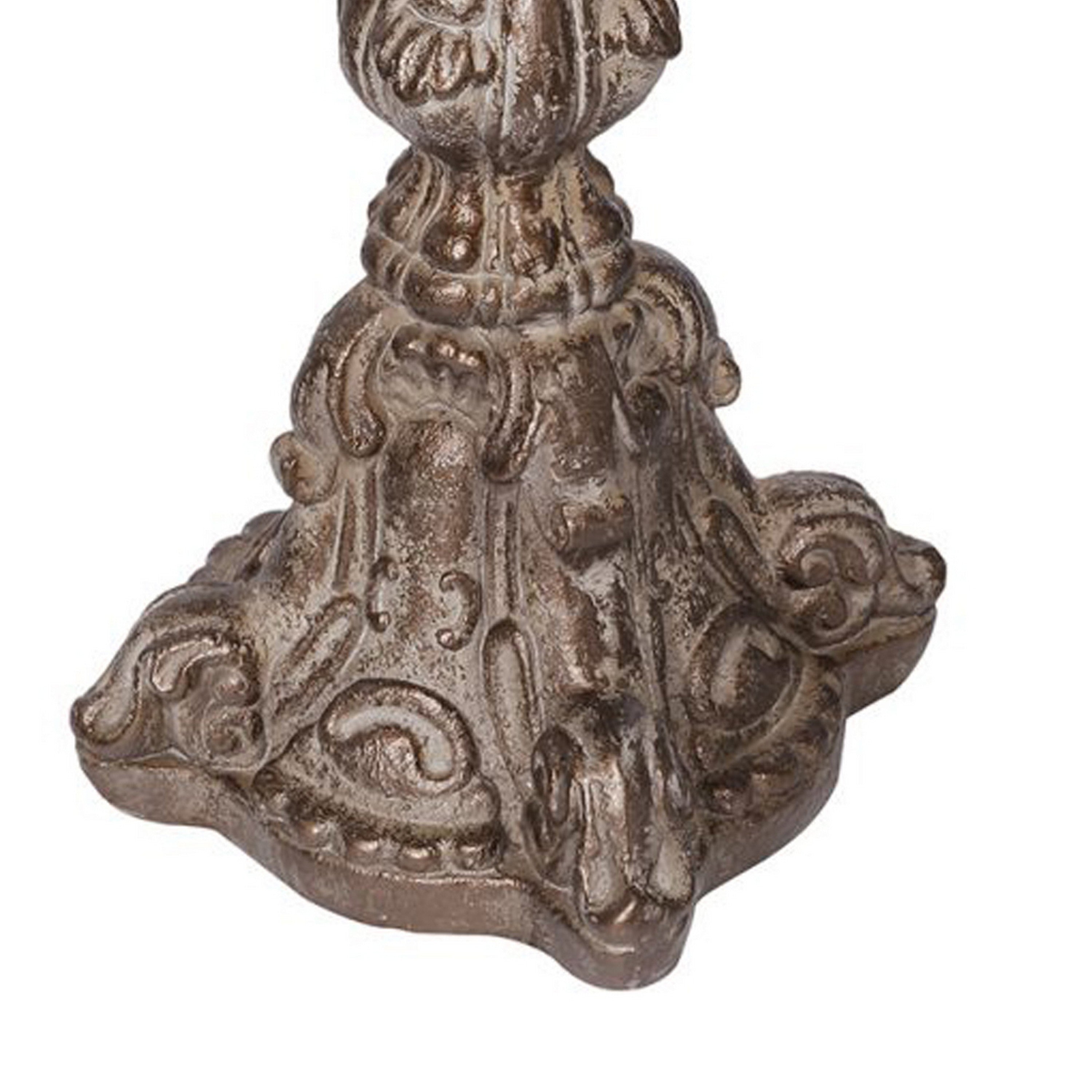 Magnesia Candle Holder - Rustic Brown