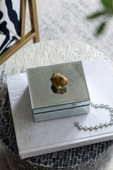 Sullivan Striped Decorative Box, 6"x 5"x 5.5" Storage Boxes With Lid