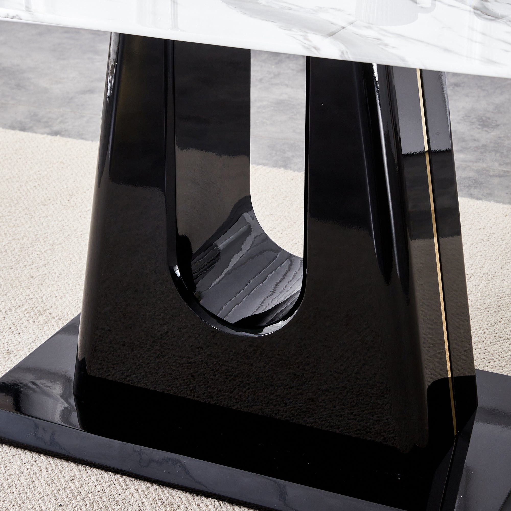 Modern and Luxurious Dining Table - White