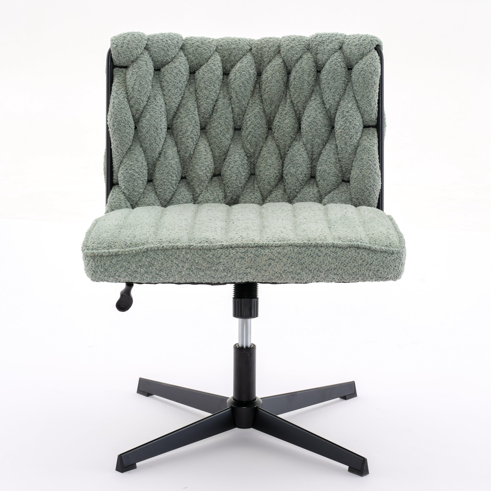 Armless Office Desk Chair No Wheels - Green