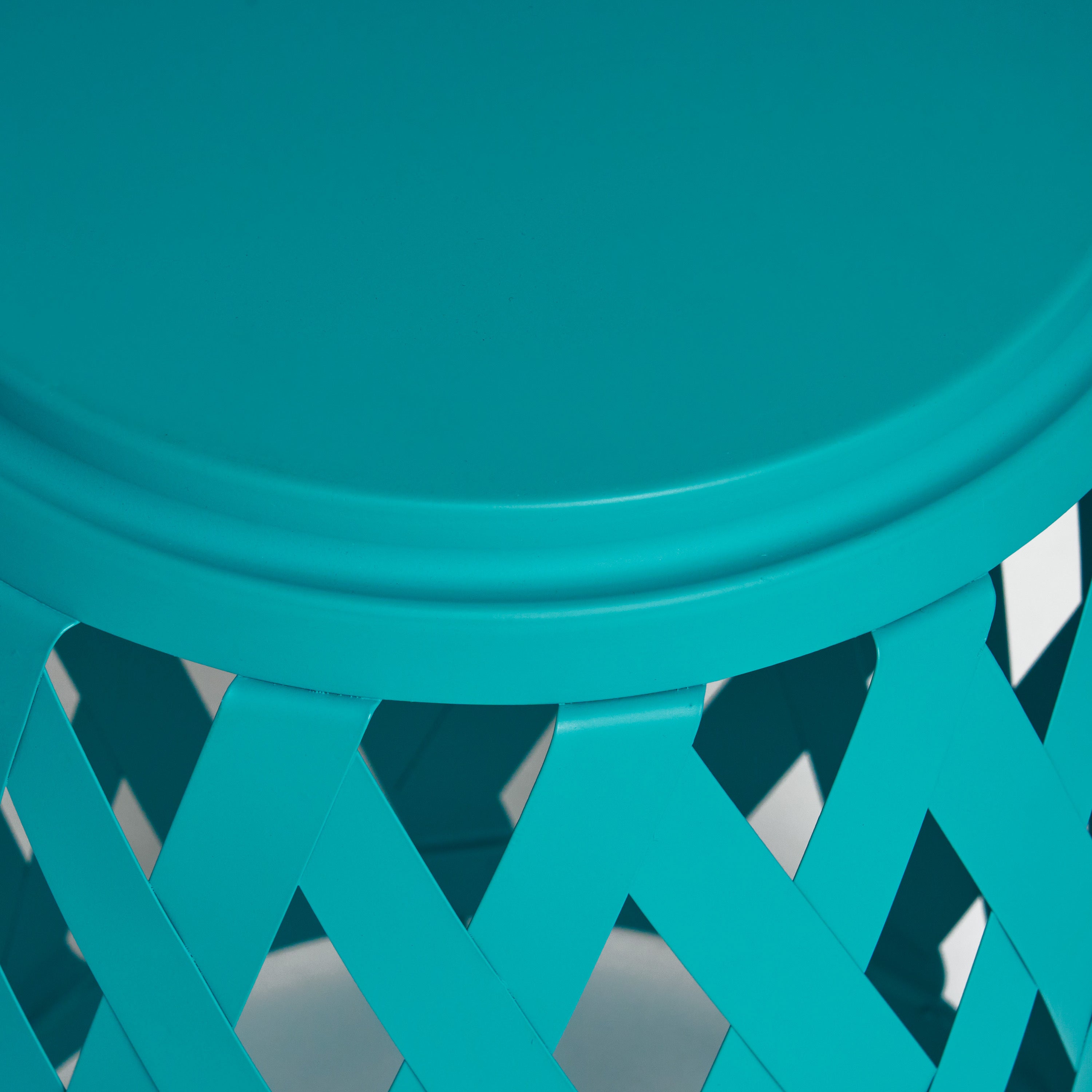 Set of 2 Accent Outdoor Table - Teal