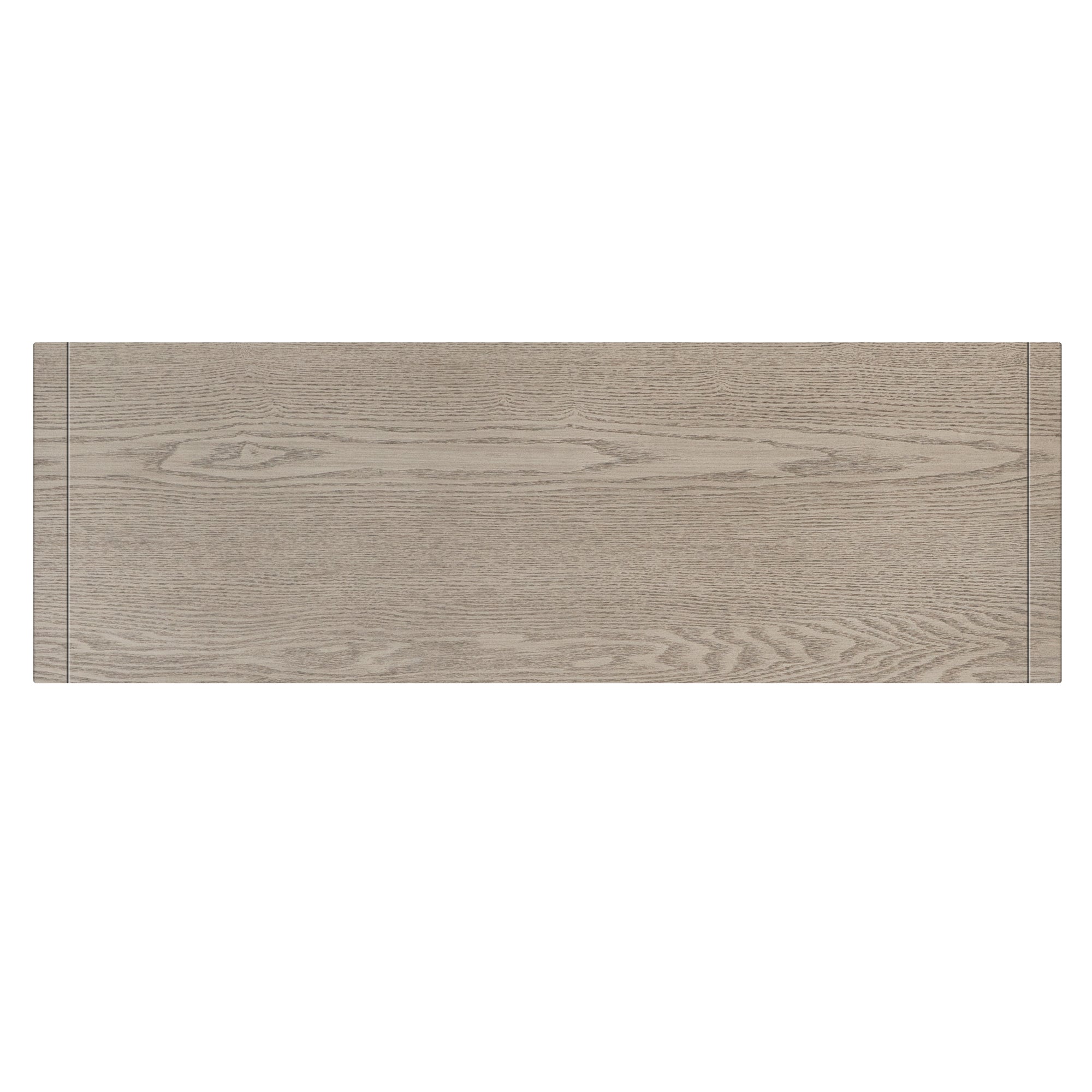 Wood Storage Cabinet with Three Tempered Glass Doors and Adjustable Shelf (Grey)