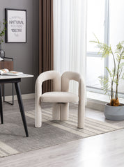 Contemporary Designed  Fabric Upholstered Accent/Dining Chair /Barrel Side Chairs Kitchen Armchair (Set of 2)