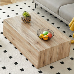 Design Coffee Table with Wood Texture Pattern