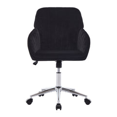 TY Adjustable Ergonomic Office Chair, Swivel Backrest Seat, Black Velvet, 24.60 x 22.84 x 38.00 inches