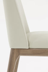 Modern Grey & Walnut Dining Chair (Set of 2)