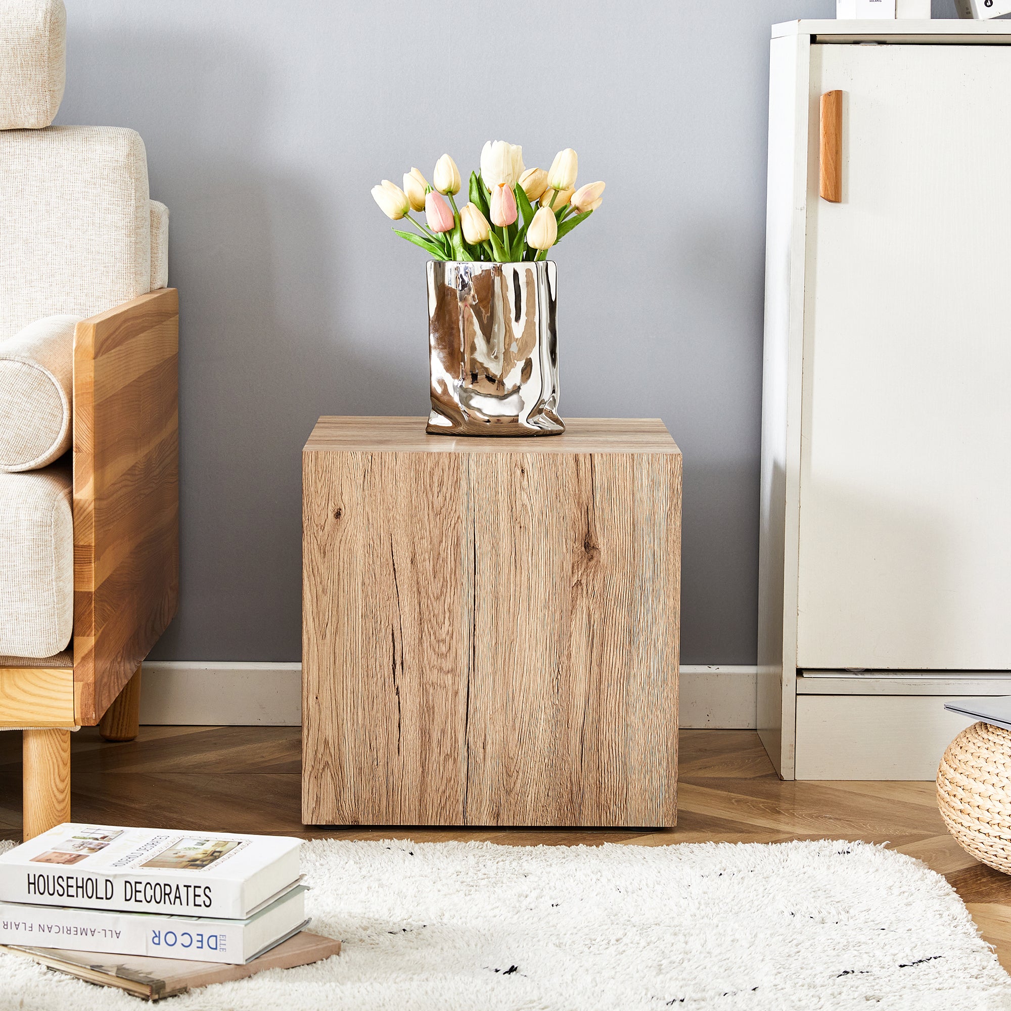 Modern Three-piece Coffee Table Stylish Design Wood