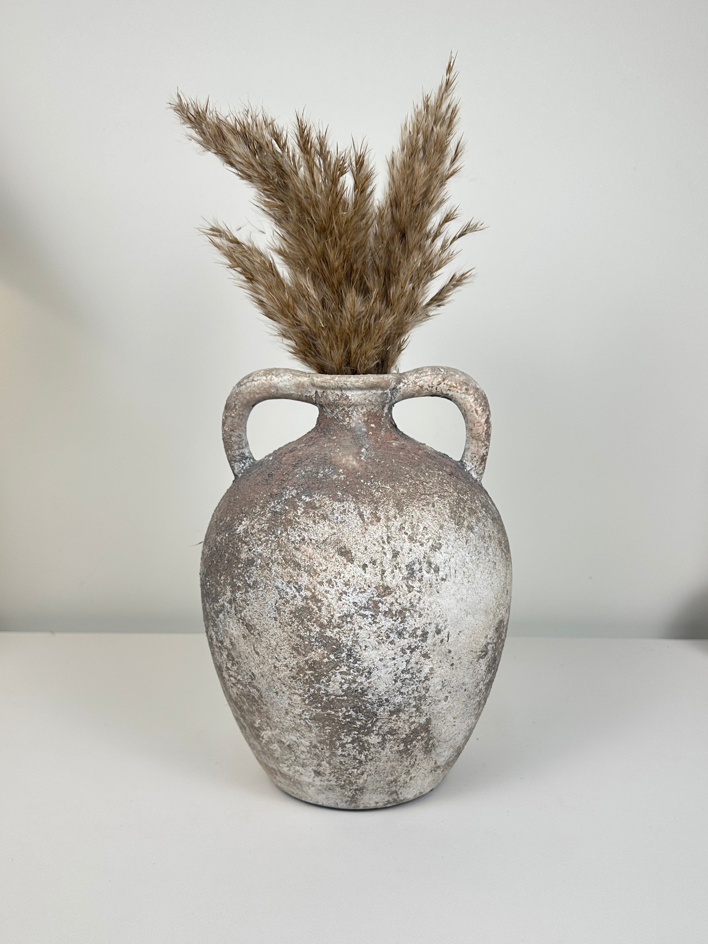 Rustic Ceramic Vase Textured Minimalist style 10’’ tall