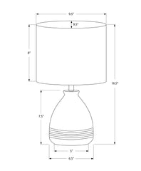 Lighting, 17"h, Table Lamp, Cream Ceramic, Ivory / Cream Shade, Modern