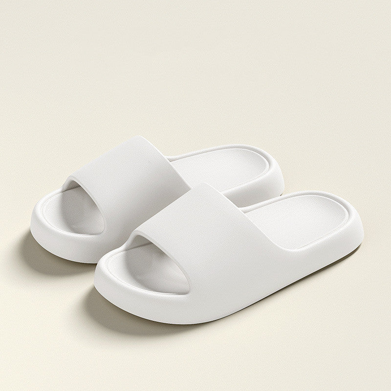Solid Thick-soled Home Slippers Summer Non-slip Floor Bathroom Slipper For Women