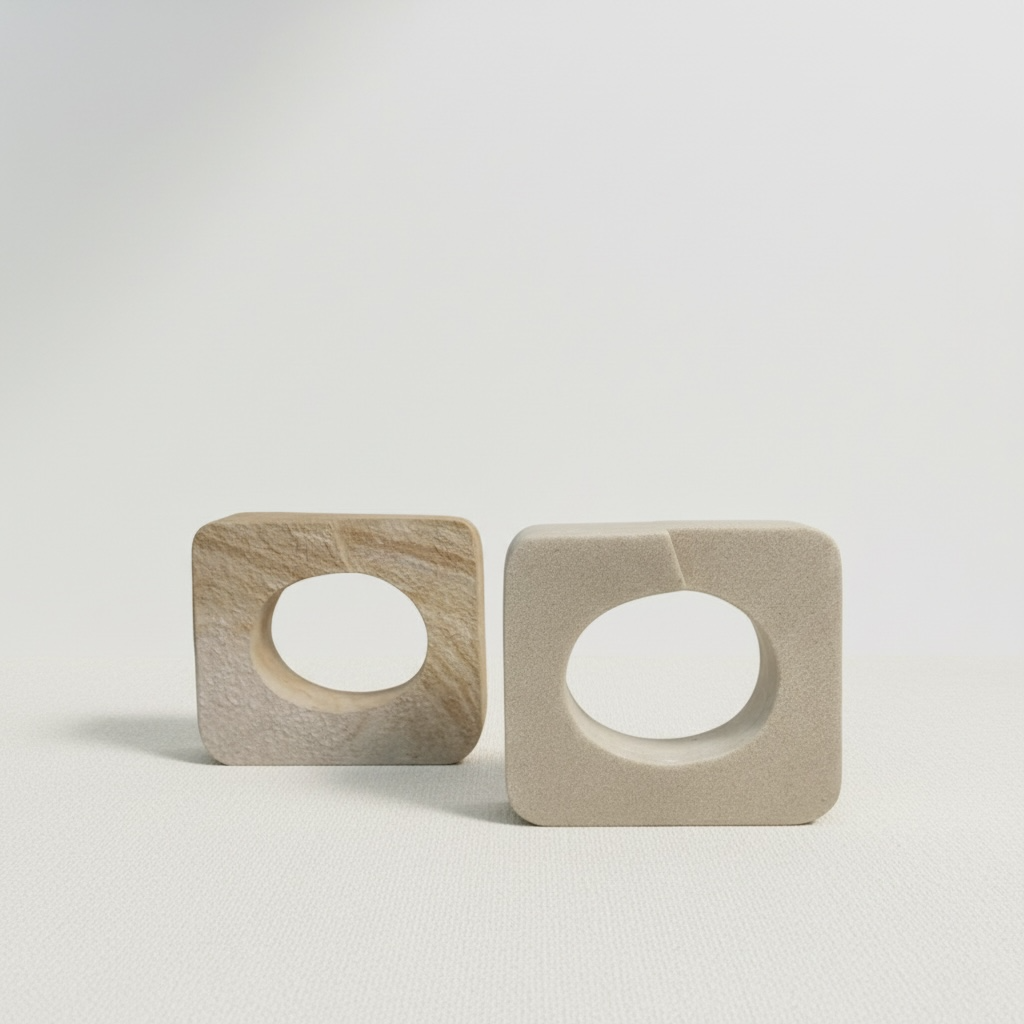 Minimalist Sculpture Art Piece Decorative Accent 5.5x6x3“