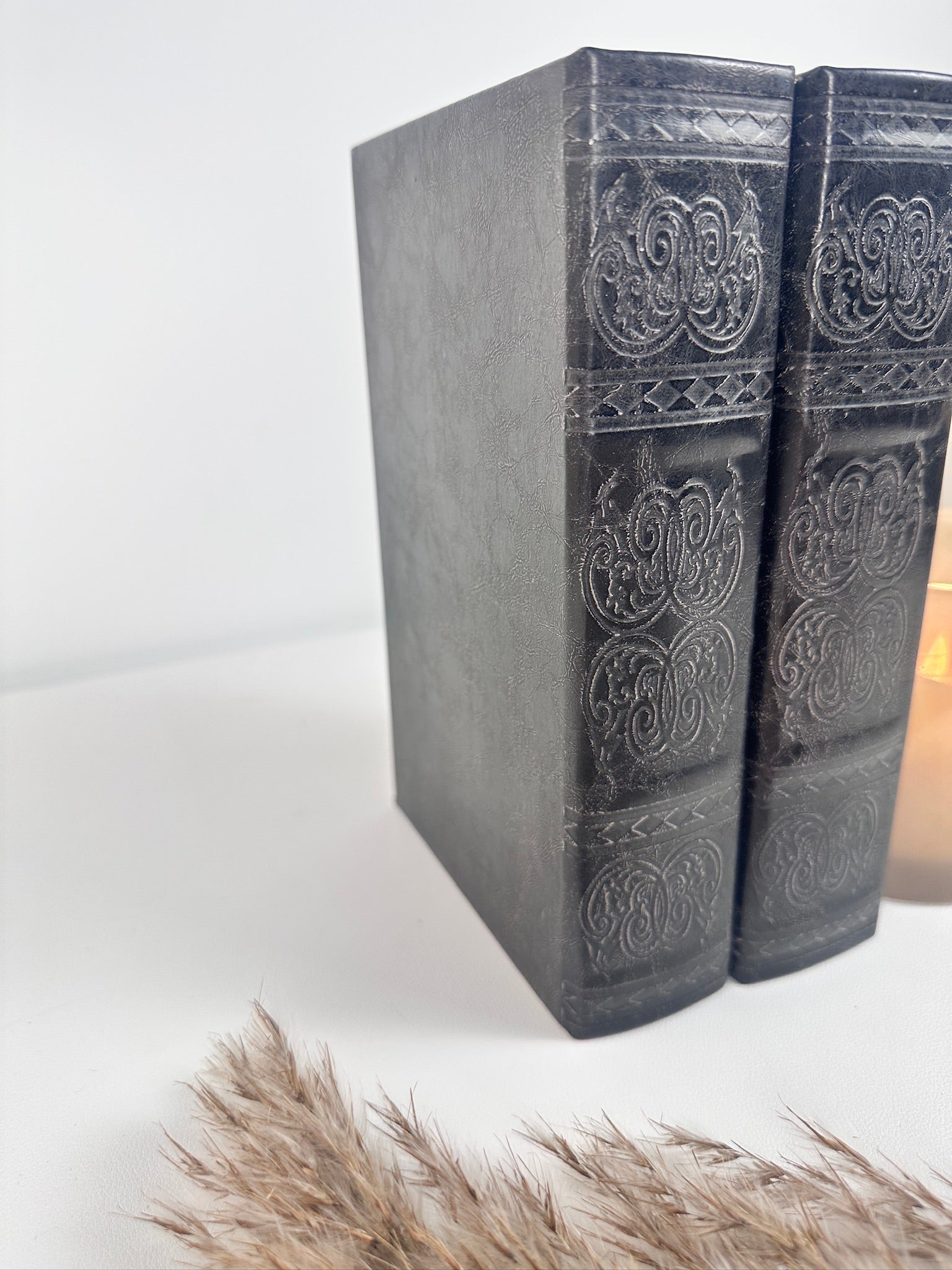 Set of 2 Decorative book Black with Box inside