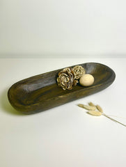 Set of 2 - Wood Tray & Wood Chain
