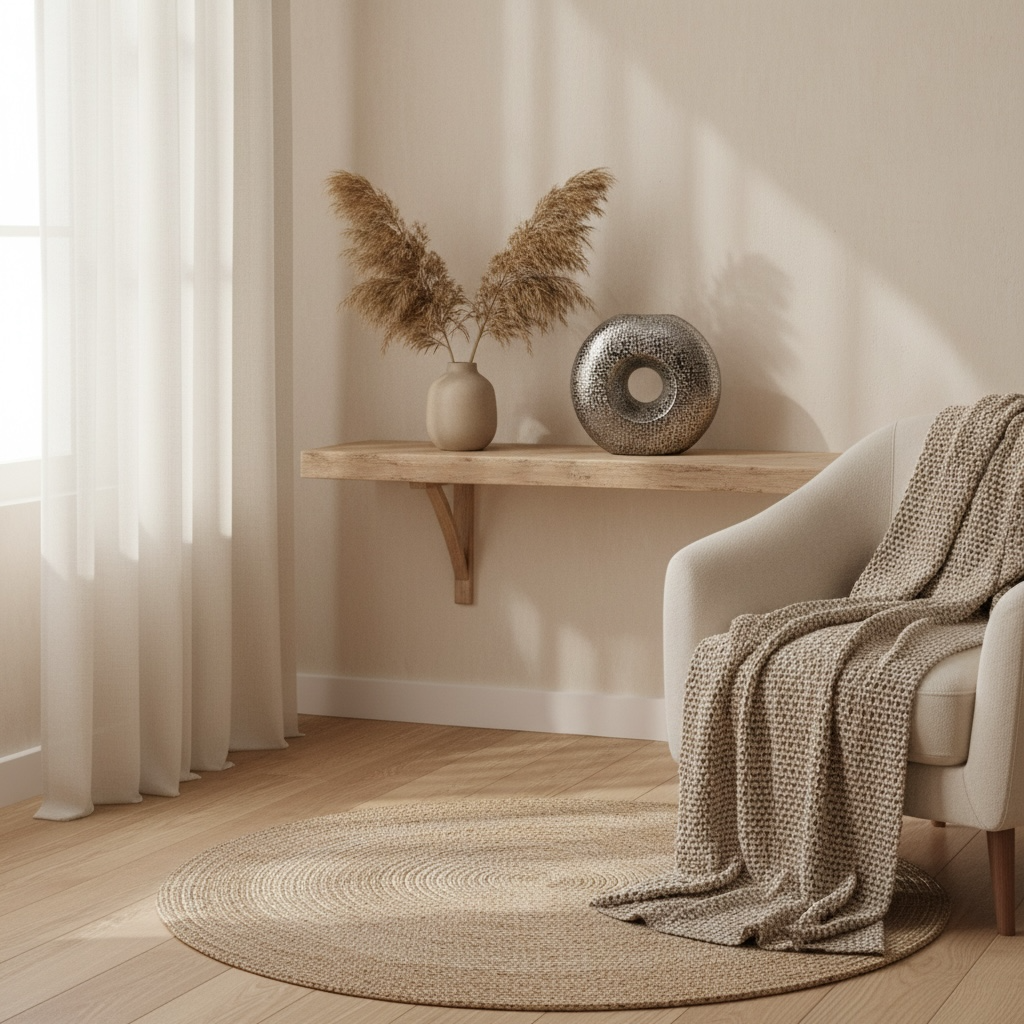 Modern Donut Silver Vase 10 inch tall