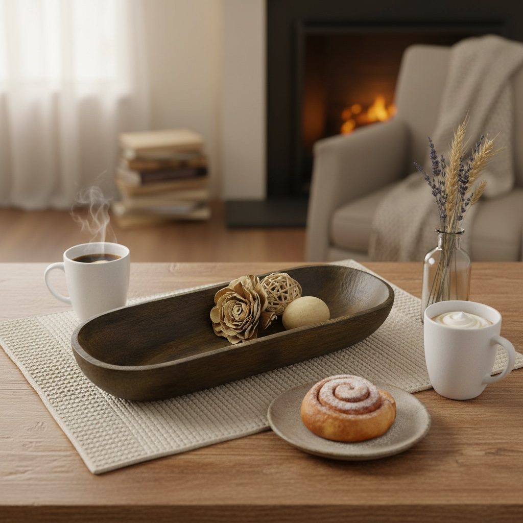 Rustic Wood Decorative Tray