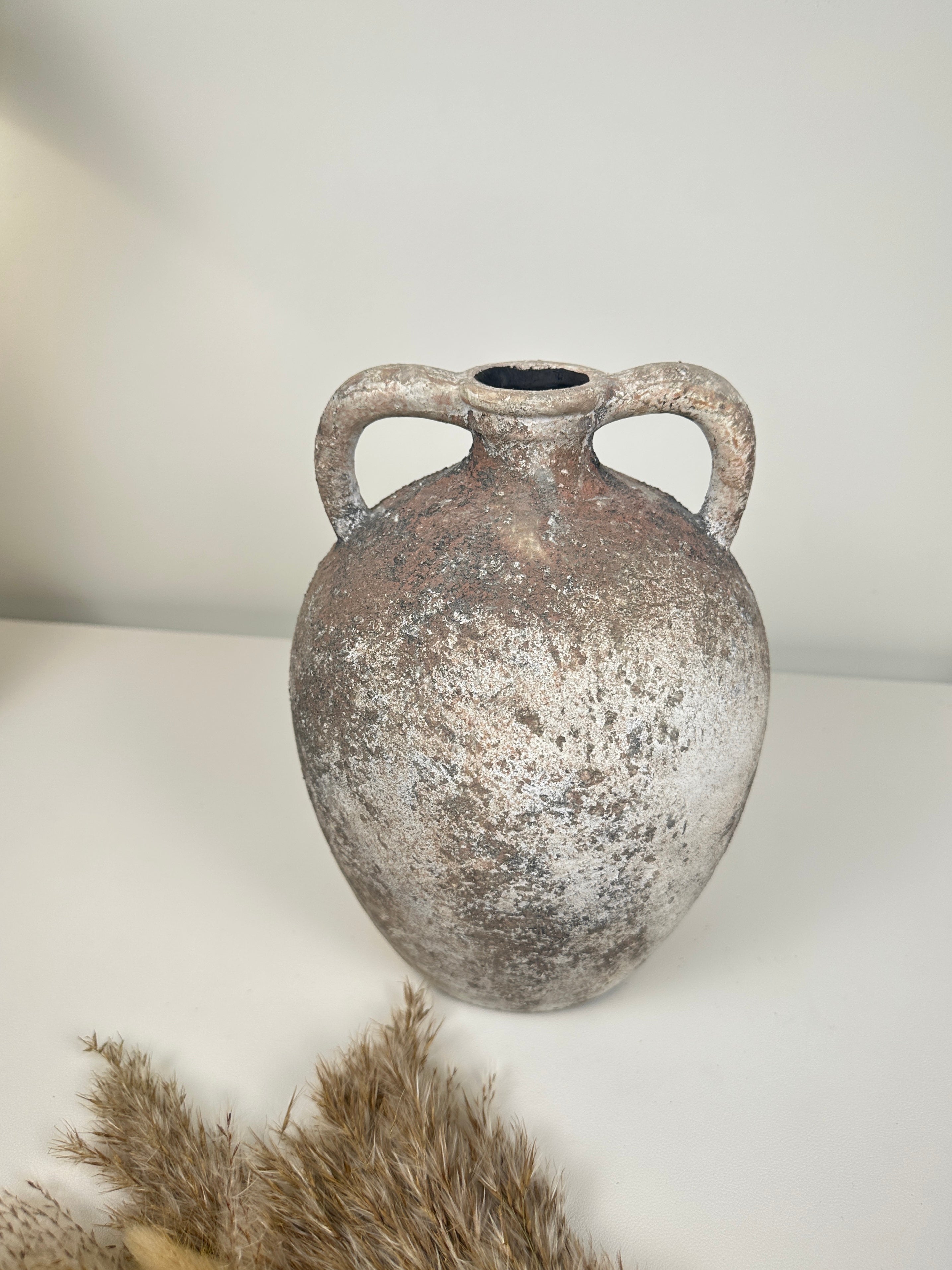 Rustic Ceramic Vase Textured Minimalist style 10’’ tall