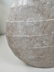 the Perfect Imperfect Mosaic Glass Vase 9" tall - beige washed