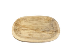 Boho Chic Paulownia Square Decorative Tray 14.5" long