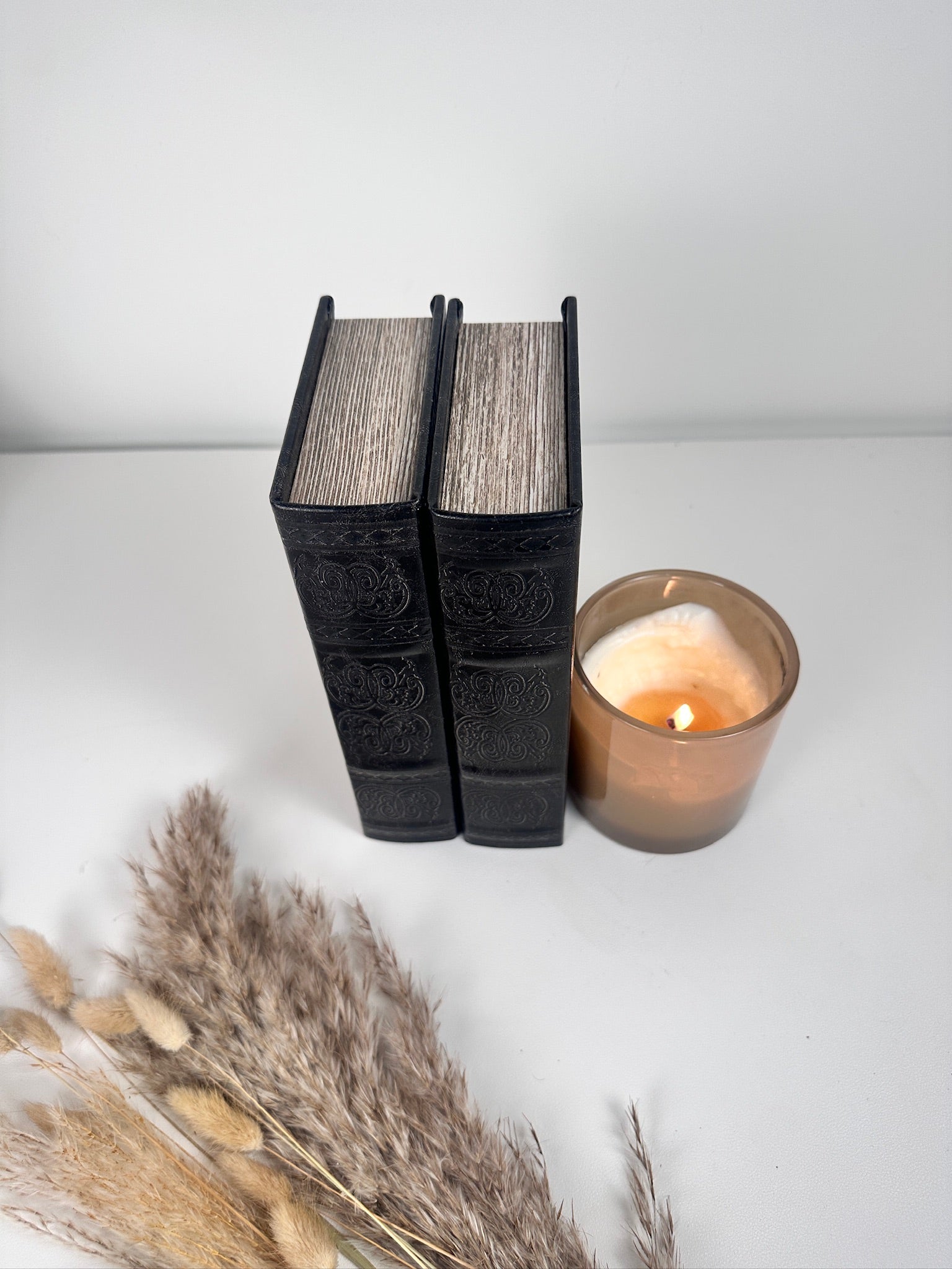 Set of 2 Decorative book Black with Box inside