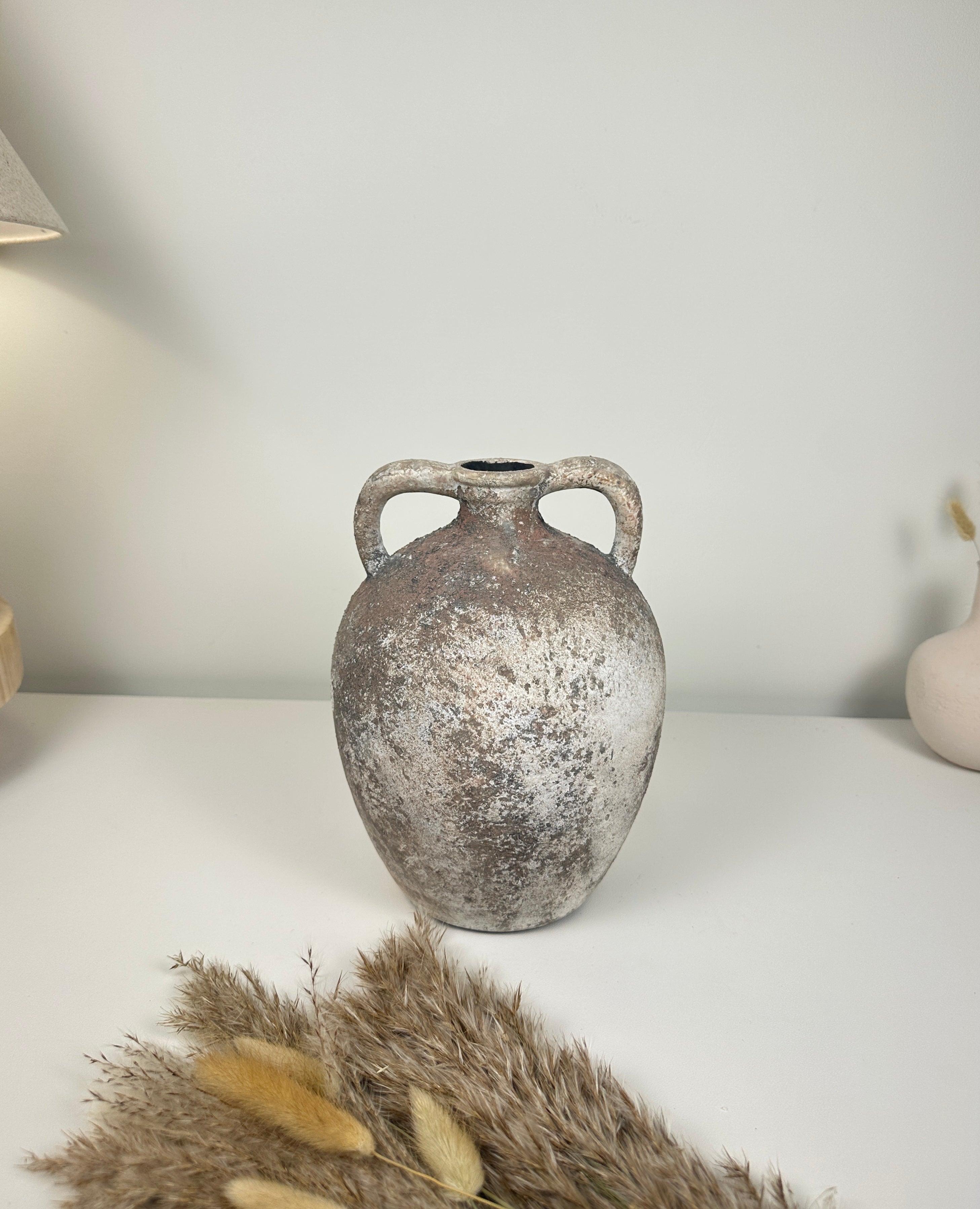 Rustic Ceramic Vase Textured Minimalist style 10’’ tall