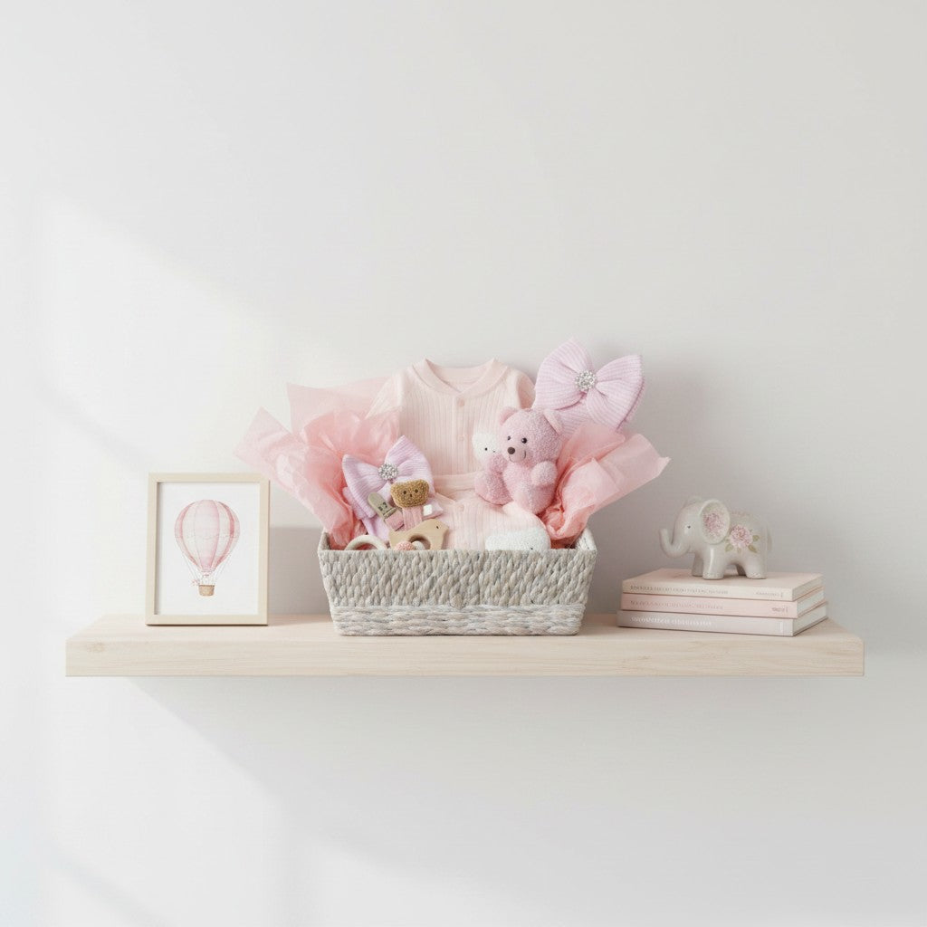 LUXURY BABY GIFT BAG - Pink - Set of 6