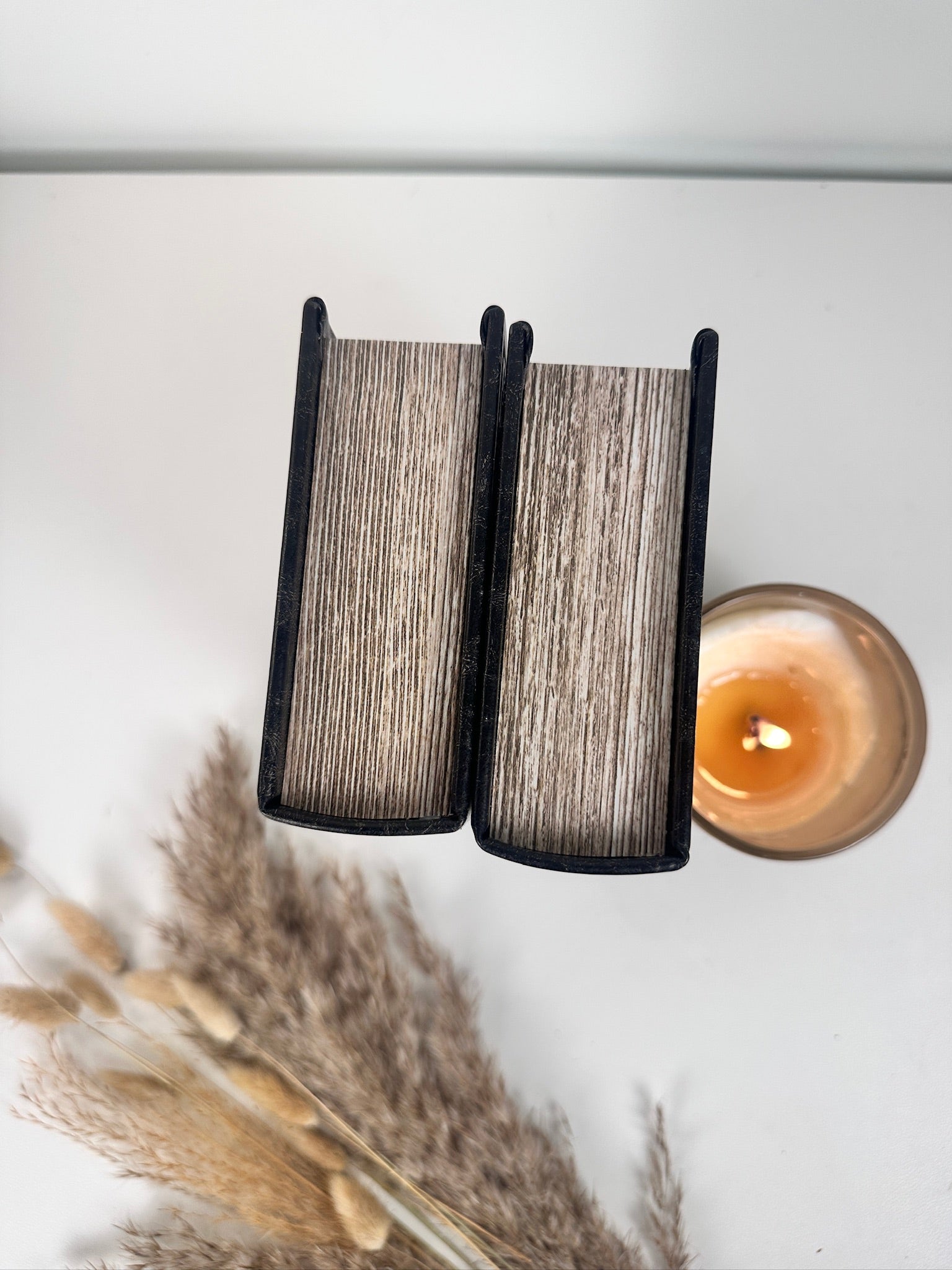 Set of 2 Decorative book Black with Box inside