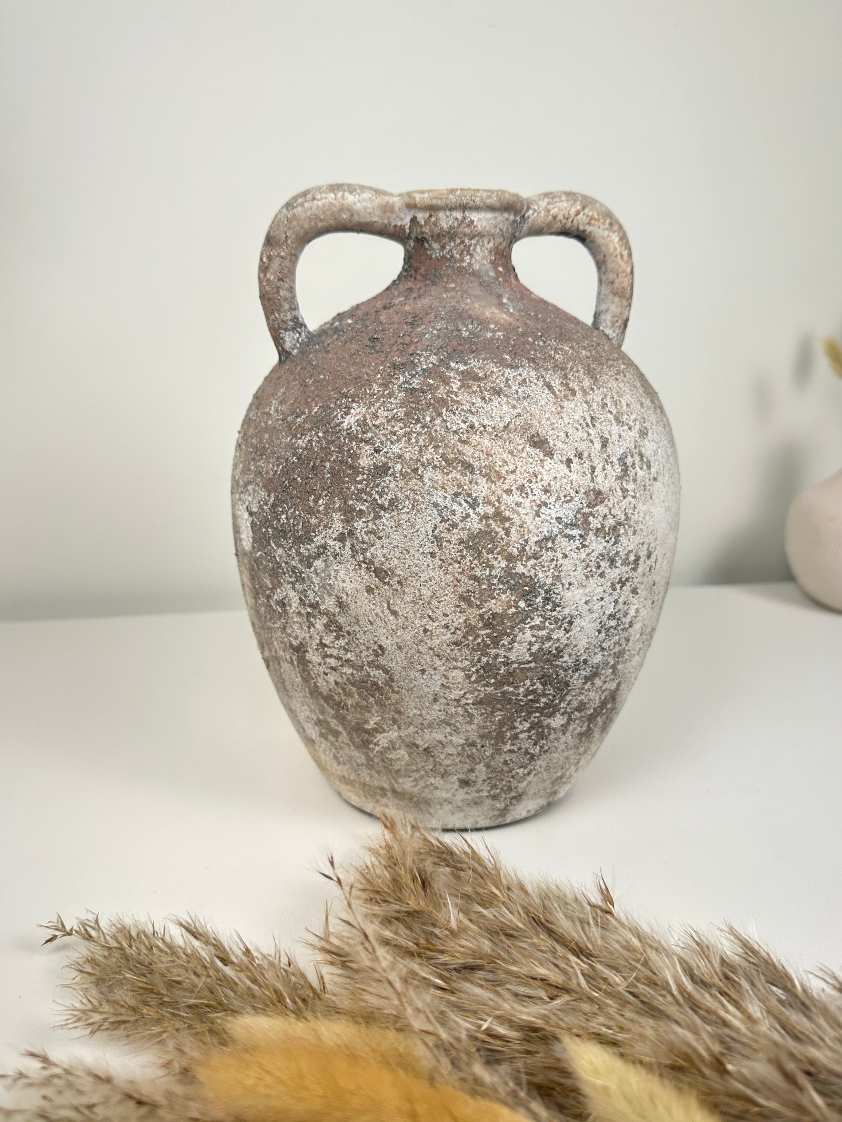 Rustic Ceramic Vase Textured Minimalist style 10’’ tall
