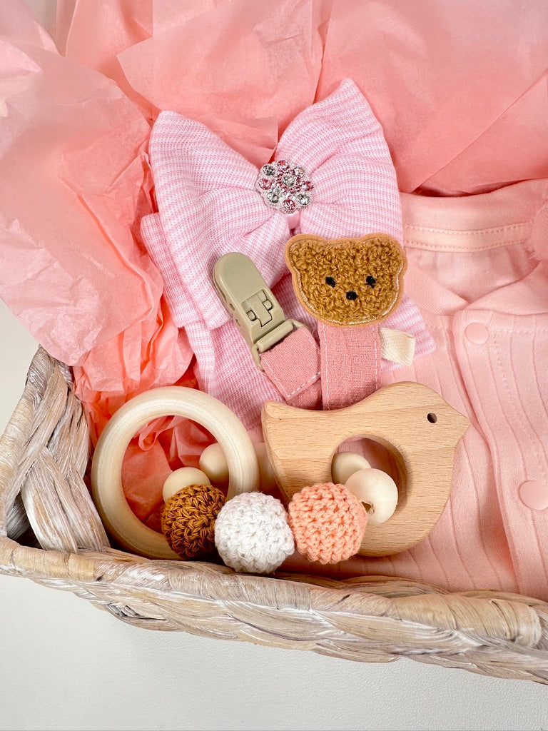 LUXURY BABY GIFT BAG - Pink - Set of 6