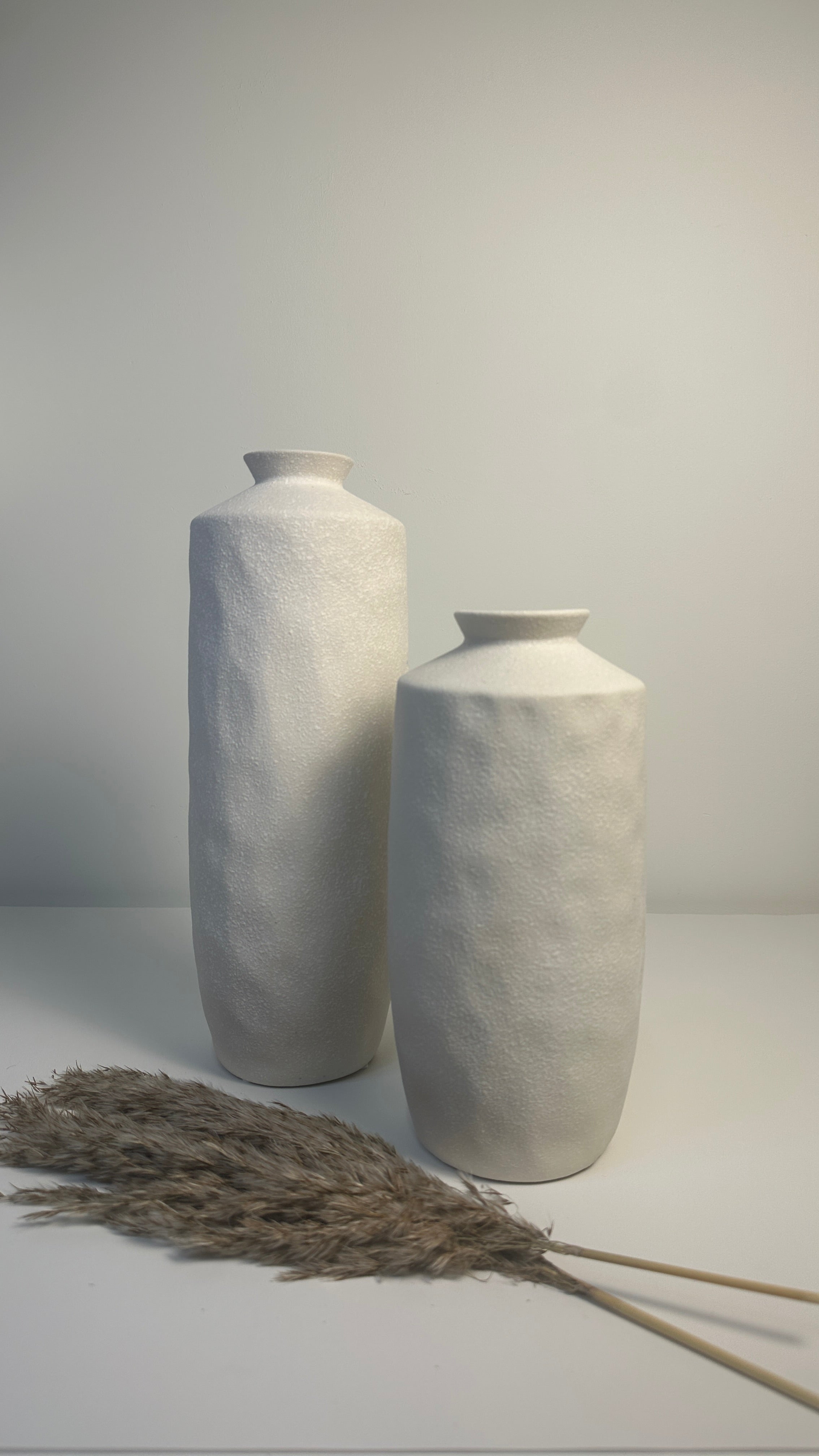 Minimalist Ceramic Vase 14"