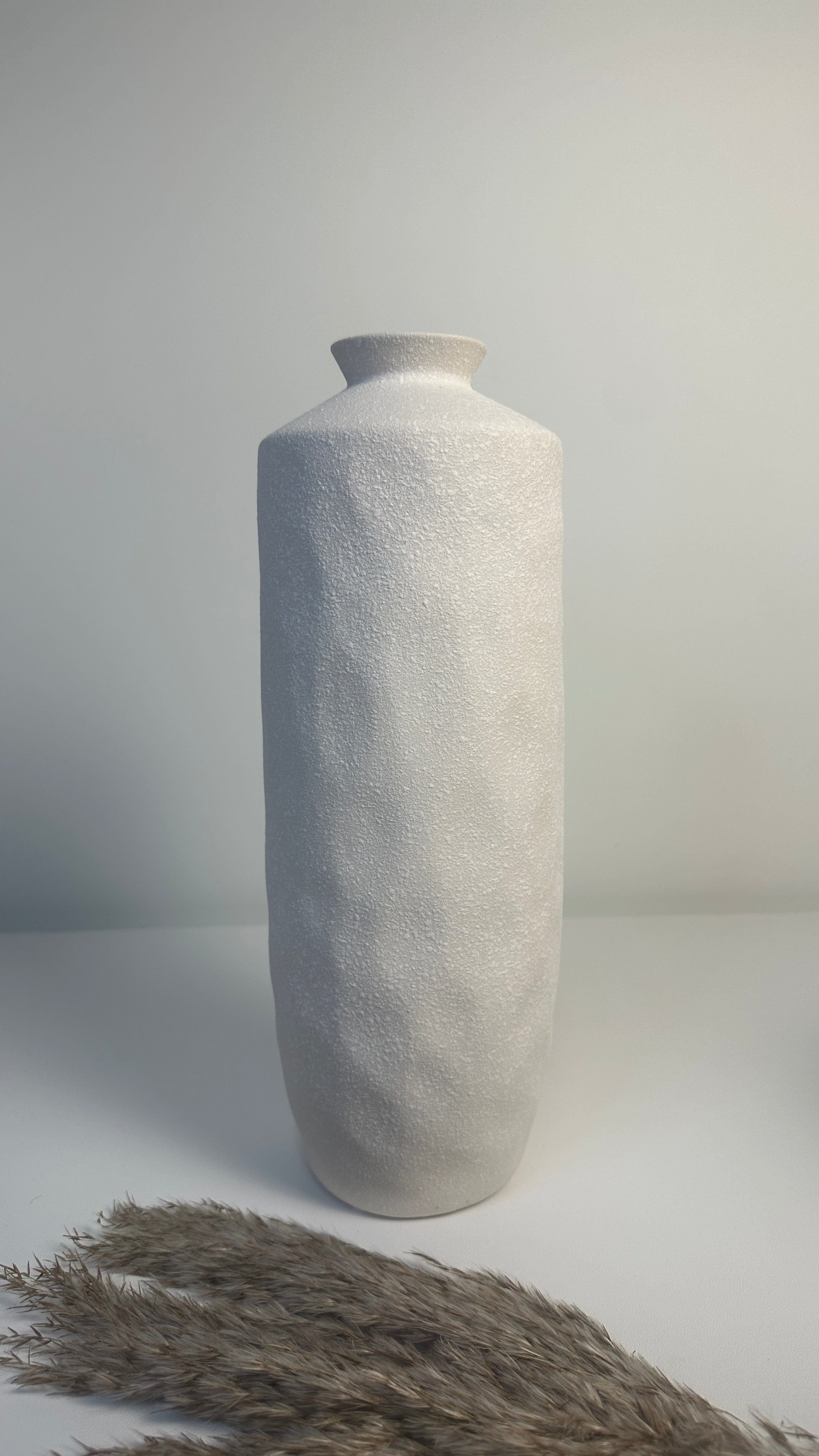 Minimalist Ceramic Vase 14"