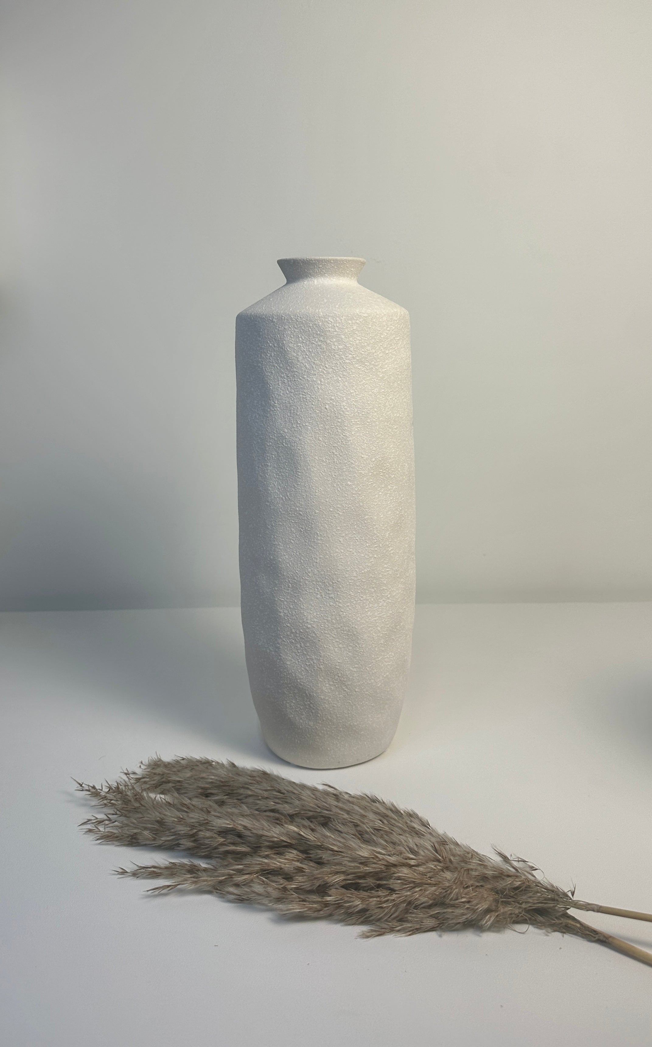 Minimalist Ceramic Vase 14"