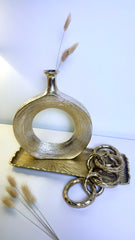 Modern Gold Vase 12" tall