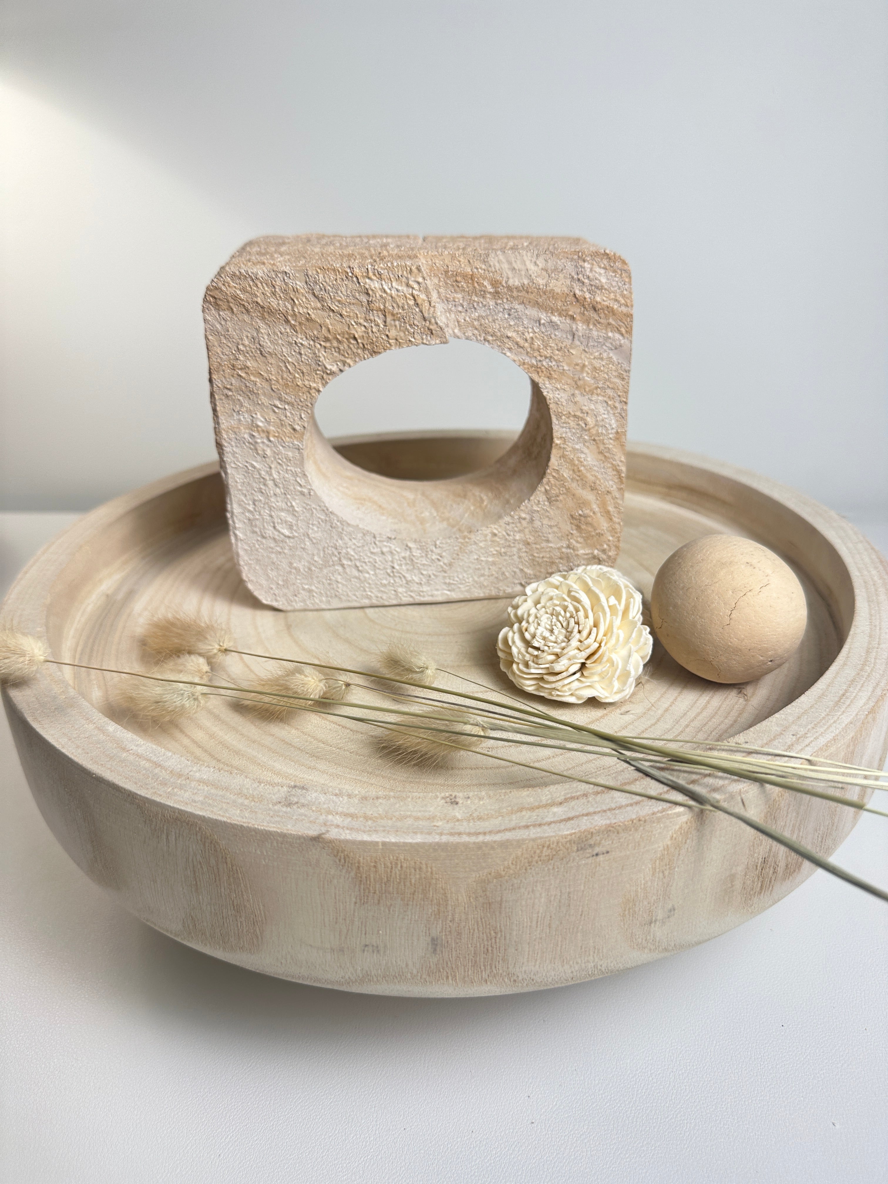 Minimalist Sculpture Art Piece Decorative Accent 5.5x6x3“