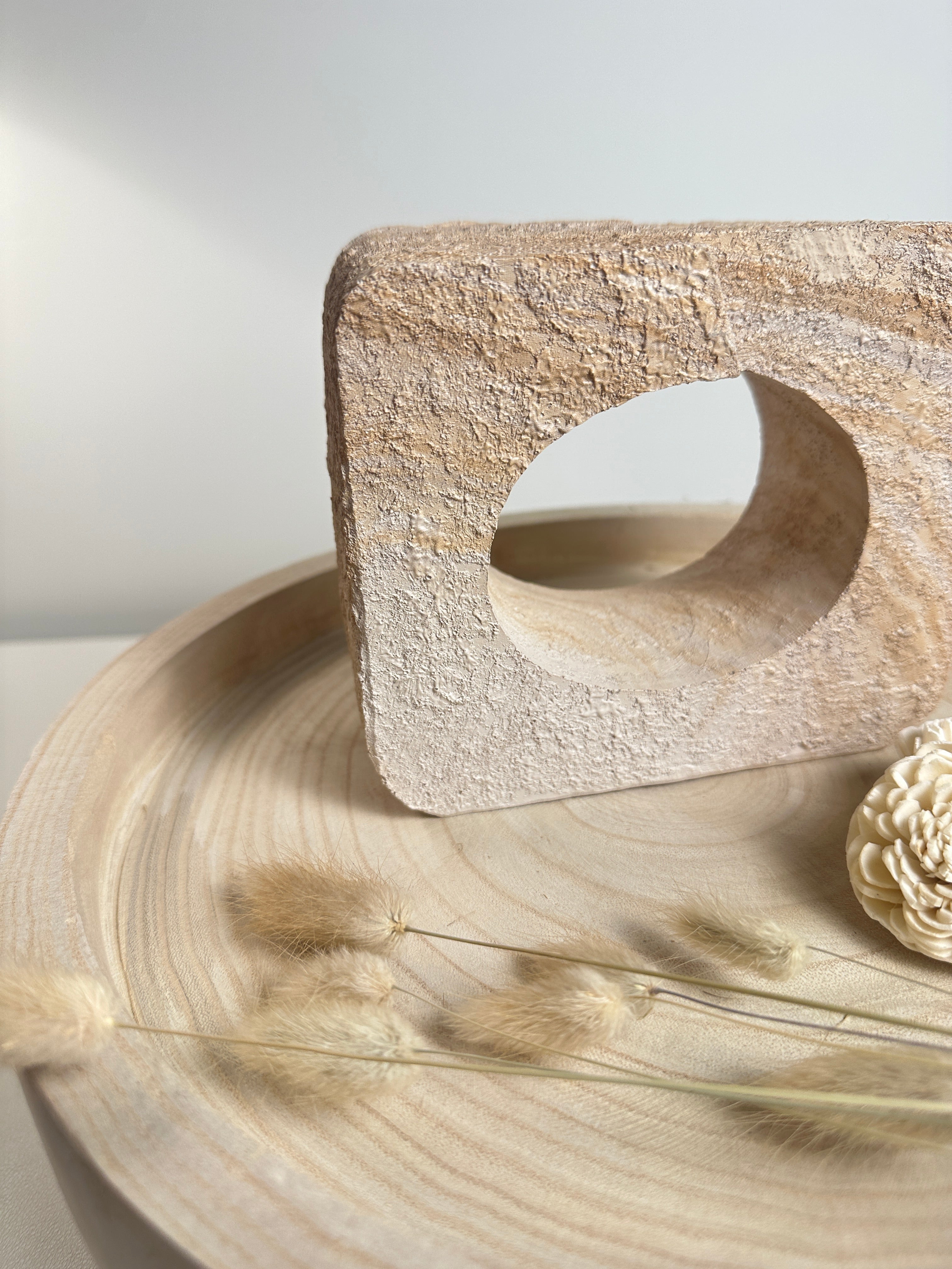 Minimalist Sculpture Art Piece Decorative Accent 5.5x6x3“