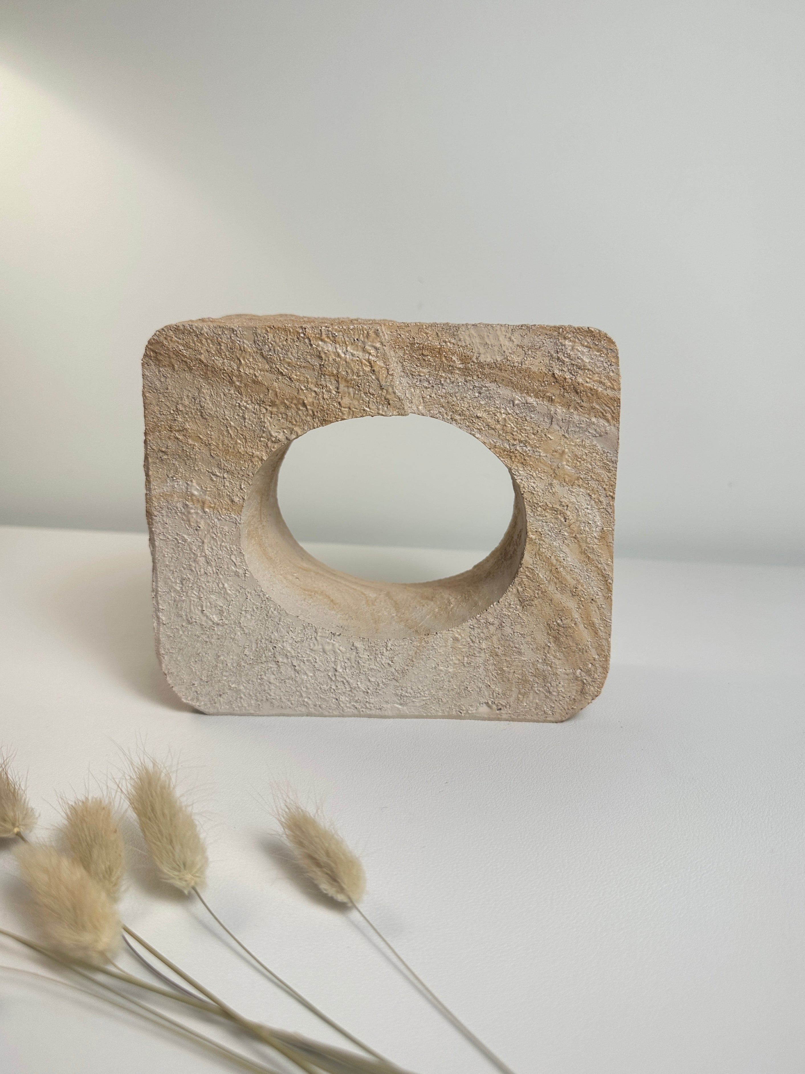 Minimalist Sculpture Art Piece Decorative Accent 5.5x6x3“