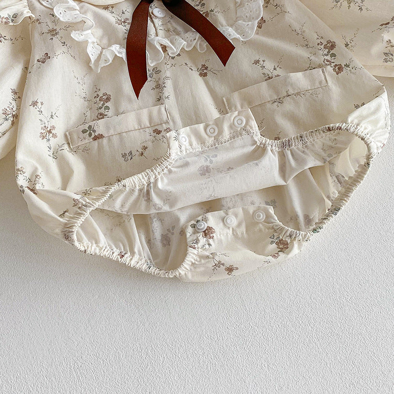 Clothes For Babies Baby Rompers Girls Flying Sleeve Lace Dress