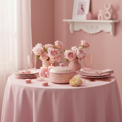 Pink Covered Brie Mini Baker (Stoneware) with Spreader (Stainless Steel & Wood Handle 6.5 inch)