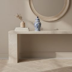 French Provençale Style Jar with Lid with small vase