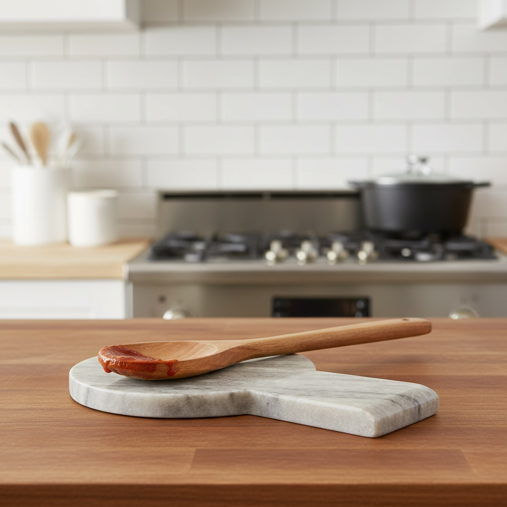 Elegant Marble Spoon Rest