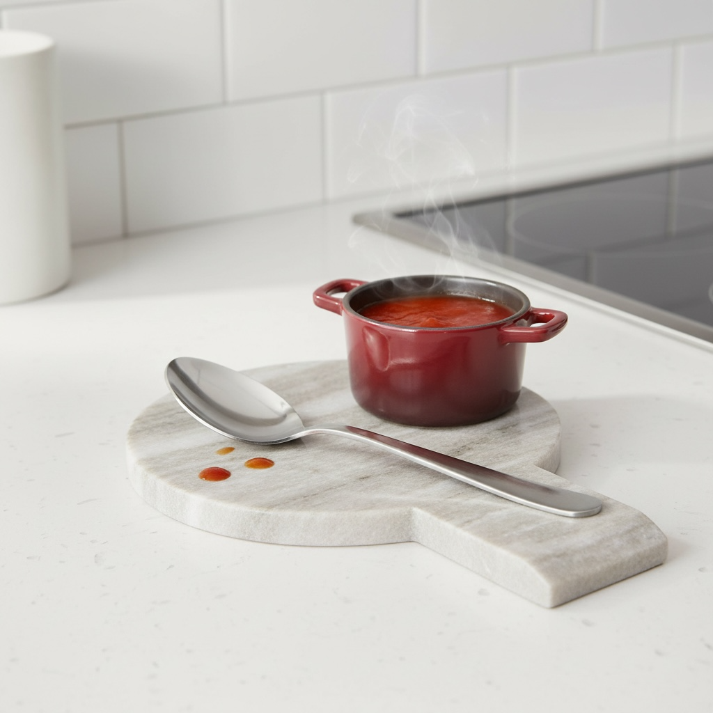 Elegant Marble Spoon Rest