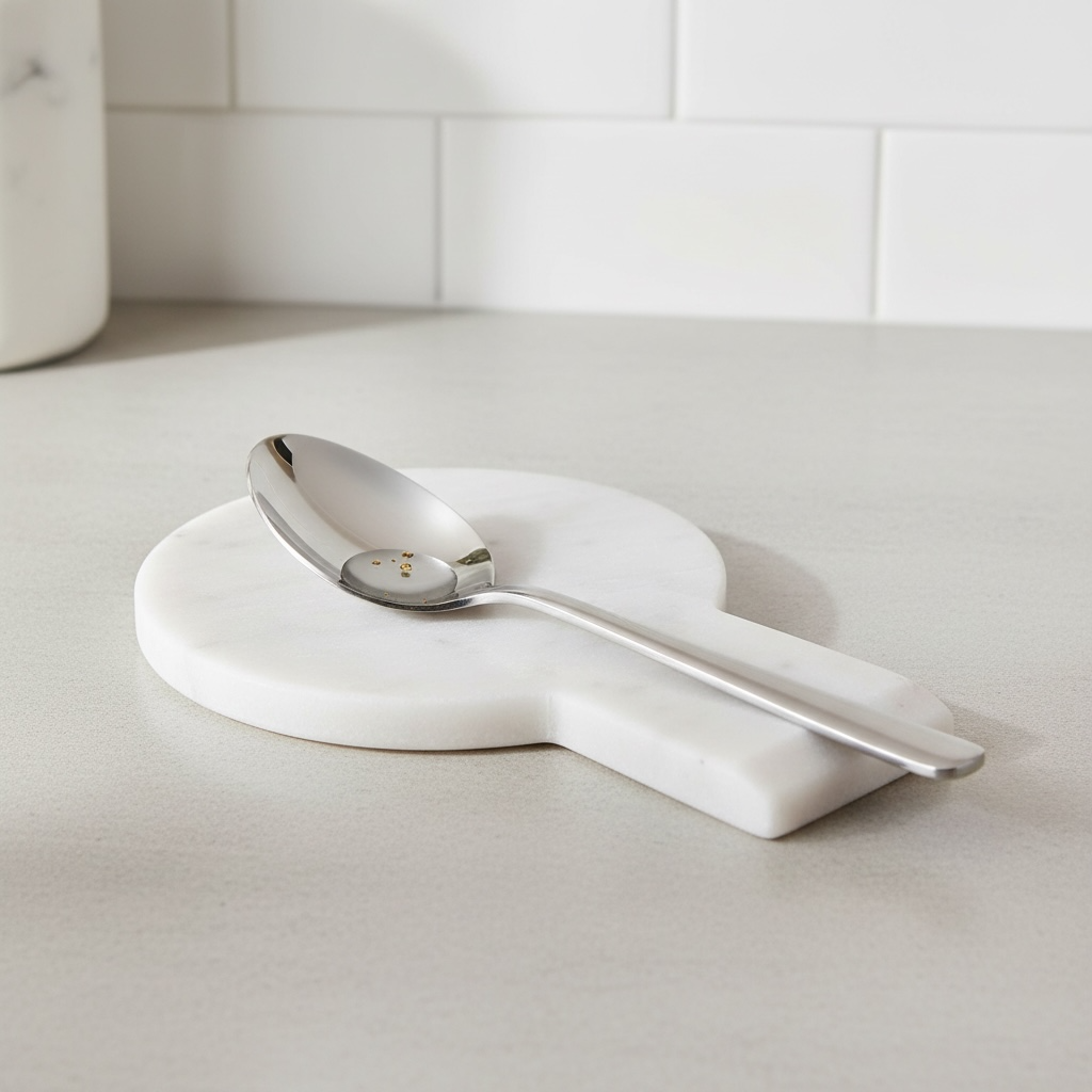 Elegant Marble Spoon Rest
