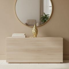 Modern Textured Metal Gold Vase, 14 Inch, Geometric Honeycomb Design