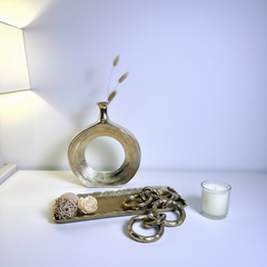 Modern Gold Vase 12" tall