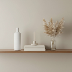 Minimalist Ceramic Bottle Vase 13" White
