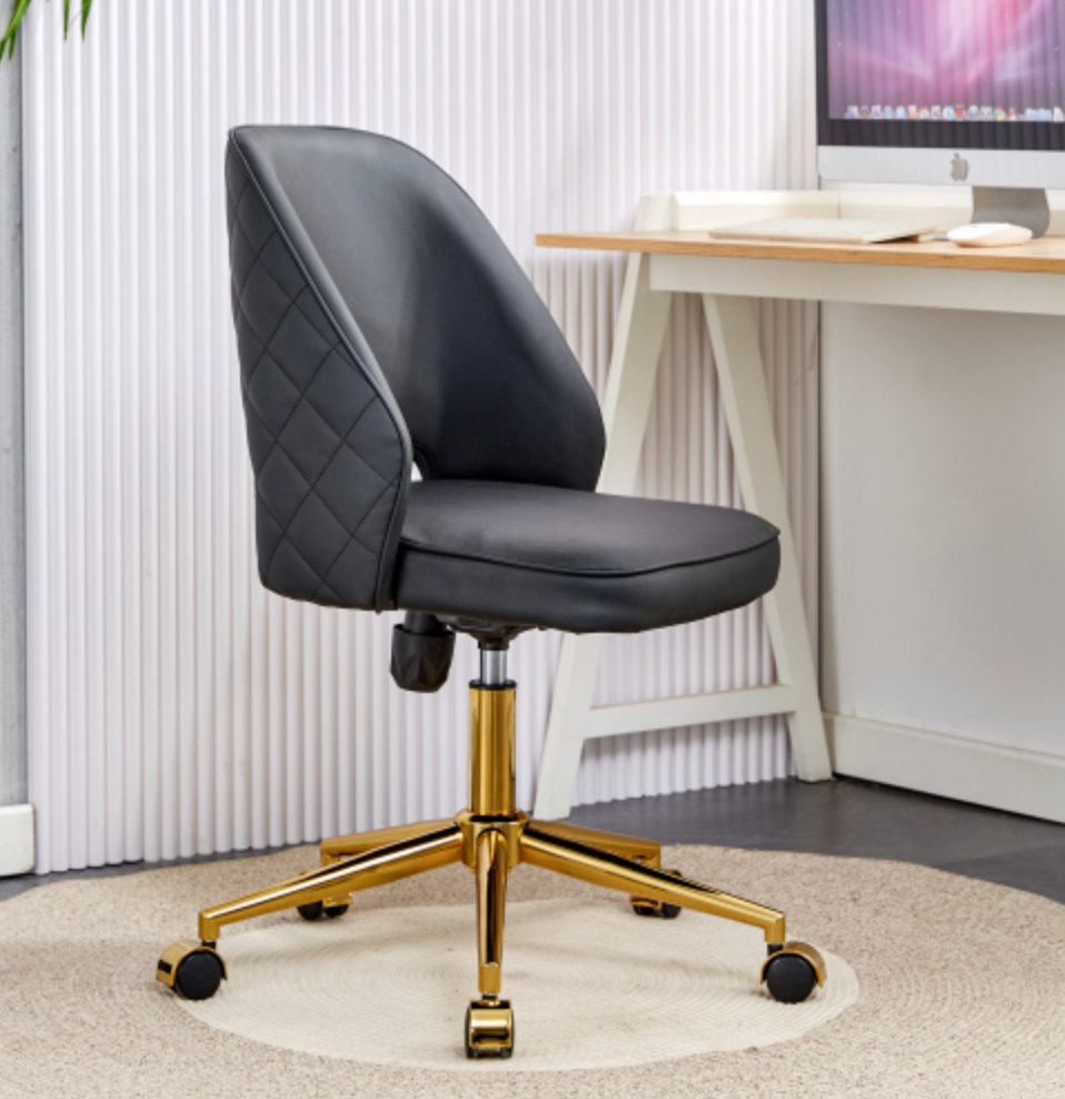 Modern Office Chair Adjustable 360 ° Swivel Chair - Black