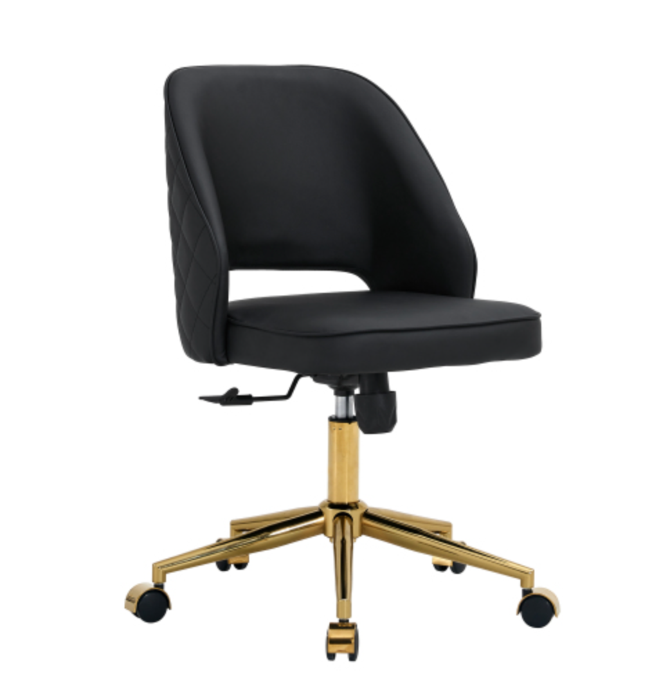 Modern Office Chair Adjustable 360 ° Swivel Chair - Black