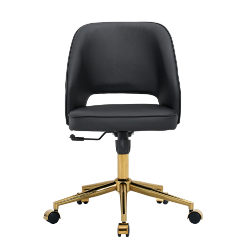 Modern Office Chair Adjustable 360 ° Swivel Chair - Black
