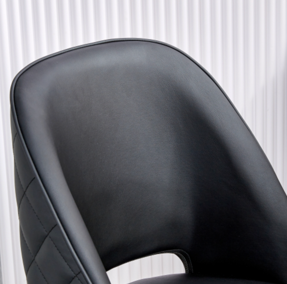 Modern Office Chair Adjustable 360 ° Swivel Chair - Black